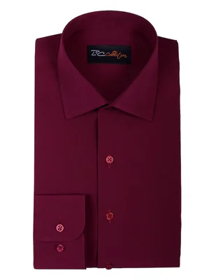 Camisa de vestir L.P.C. de bambú manga larga para hombre