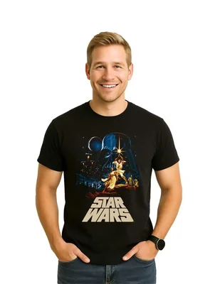Playera star wars cuello redondo para hombre