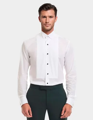 Camisa etiqueta Forti Black Tie de algodón manga larga para hombre