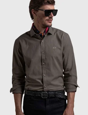 Camisa casual La martina manga larga para hombre