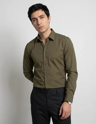 Camisa Scappino cuello francés para hombre