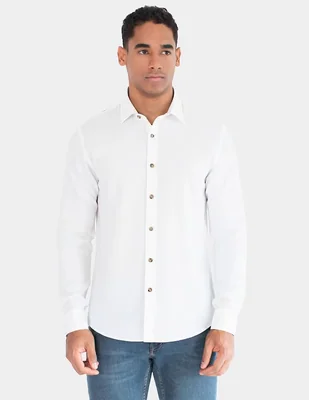 Camisa casual Generra manga larga para hombre