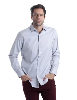 Camisa casual Kenneth Cole de algodón manga larga para hombre
