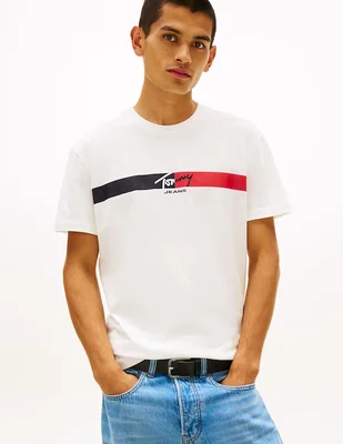 Playera Tommy Jeans cuello redondo para hombre