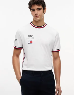 Playera Tommy Cadillac F1 Réplica cuello redondo para hombre