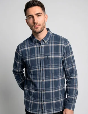 Camisa casual Ben Sherman manga larga para hombre
