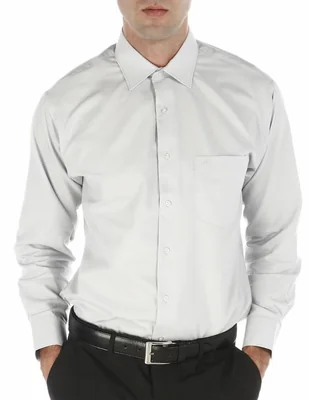 Camisa de vestir John Henry manga larga para hombre