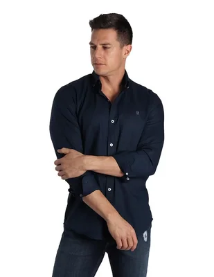 Camisa casual Muletta de lino manga larga para hombre