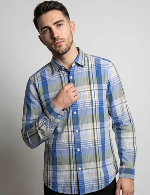 Camisa casual de manga larga para hombre