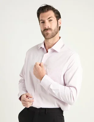 Camisa business casual L.P.C. manga larga para hombre