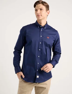 Camisa business casual Spagnolo de algodón manga larga para hombre
