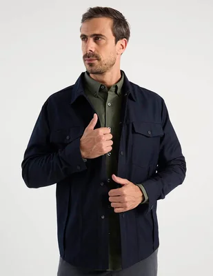 Sobrecamisa casual jbe manga larga para hombre
