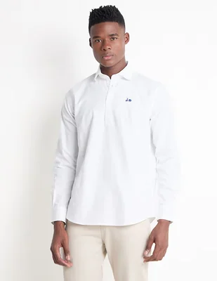 Camisa casual Scotta de algodón manga larga para hombre