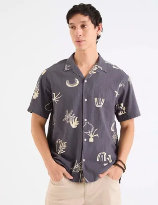 Camisa casual Jack & Jones de algodón manga corta para hombre