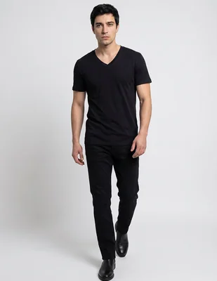 Camiseta rinbros cuello v para hombre