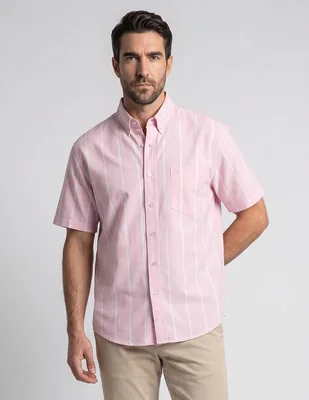 Camisa casual Cavalatti de algodón manga corta para hombre