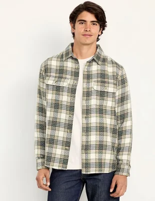 Camisa casual Old Navy de algodón manga larga para hombre