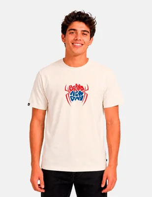 Playera marvel spiderman brand new day cuello redondo para hombre