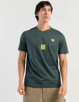 Playera Scappino Tshi000115Pv26 Mundial Brasil cuello V para hombre