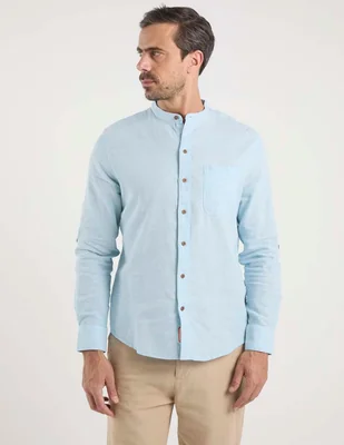 Camisa casual cavalatti manga larga para hombre