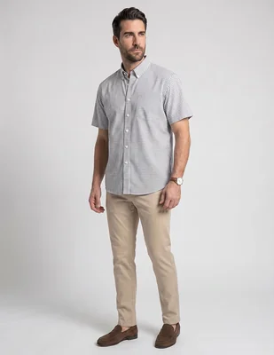 Camisa casual cavalatti manga corta para hombre