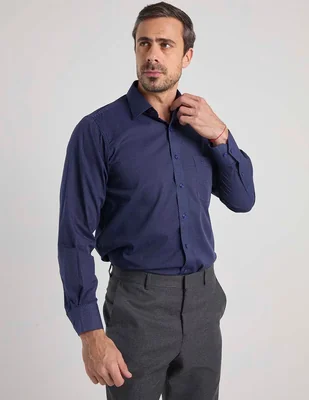Camisa de vestir Manchester manga larga para hombre