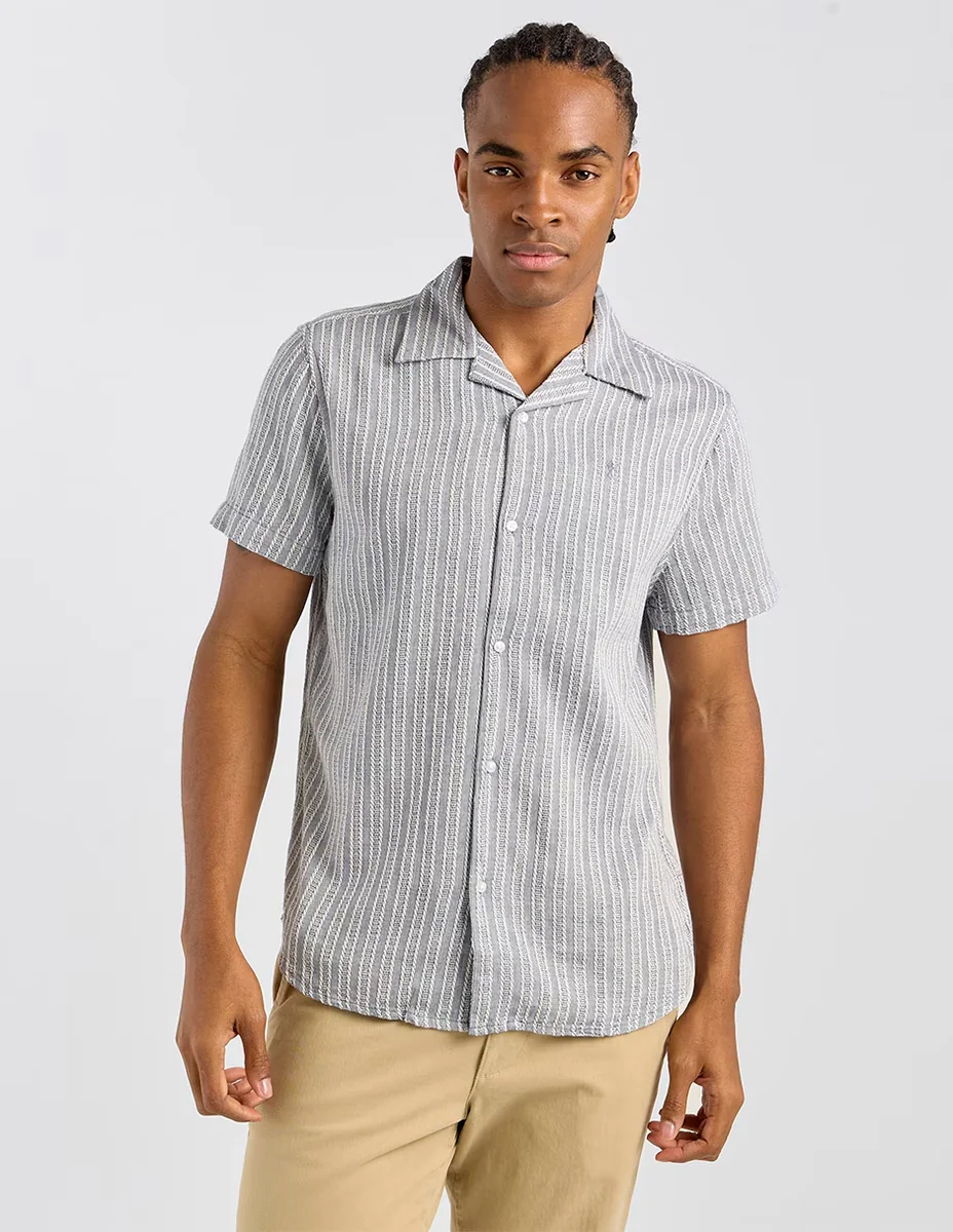 Camisa casual Elemento Uomo de algodón manga corta para hombre