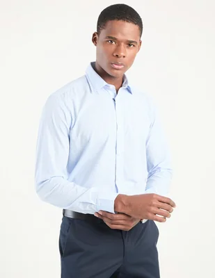 Camisa casual Scappino de algodón manga larga para hombre