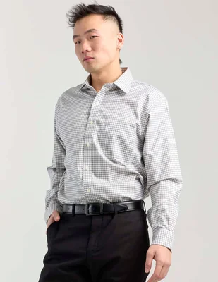 Camisa de vestir Brooks Brothers de algodón manga larga para hombre