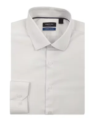 Camisa de vestir Kenneth Cole de bambú manga larga para hombre