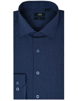 Camisa formal jbe de algodón manga larga para hombre