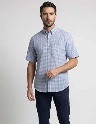 Camisa casual cavalatti manga corta para hombre