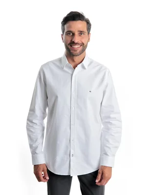 Camisa casual Kenneth Cole de algodón manga larga para hombre