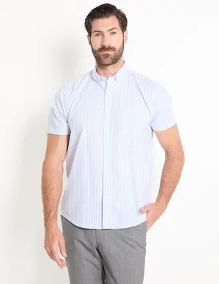 Camisa casual Dioro de algodón manga corta para hombre