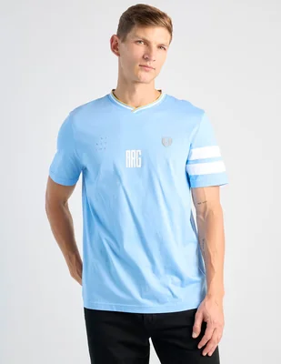 Playera Scappino Tshi000116Pv26 Mundial Argentina cuello V para hombre