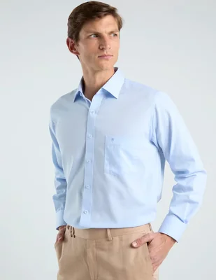 Camisa de vestir Manchester manga larga para hombre