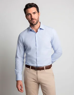 Camisa de vestir jbe manga larga para hombre