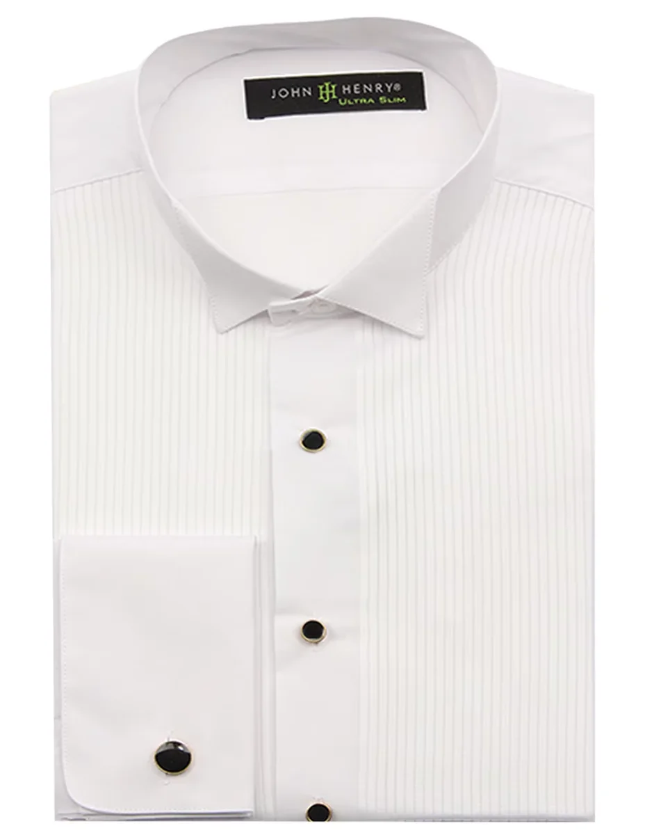 Camisa de vestir John Henry de manga larga para hombre