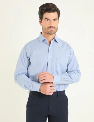 Camisa de vestir Manchester manga larga para hombre
