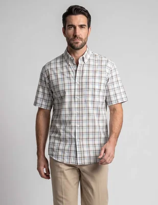 Camisa casual Cavalatti manga corta para hombre