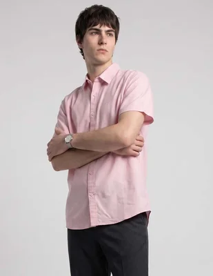Camisa casual Aéropostale de algodón manga corta para hombre