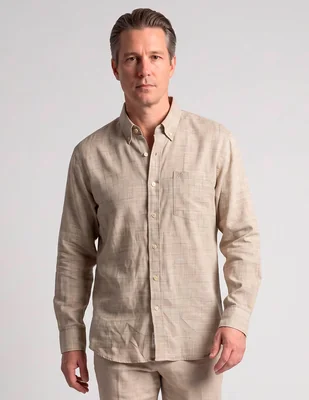 Camisa casual cavalatti manga larga para hombre