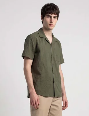Camisa casual Aéropostale de algodón manga corta para hombre