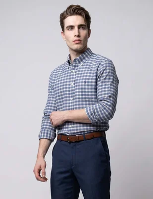 Camisa casual Brooks Brothers de algodón manga larga para hombre