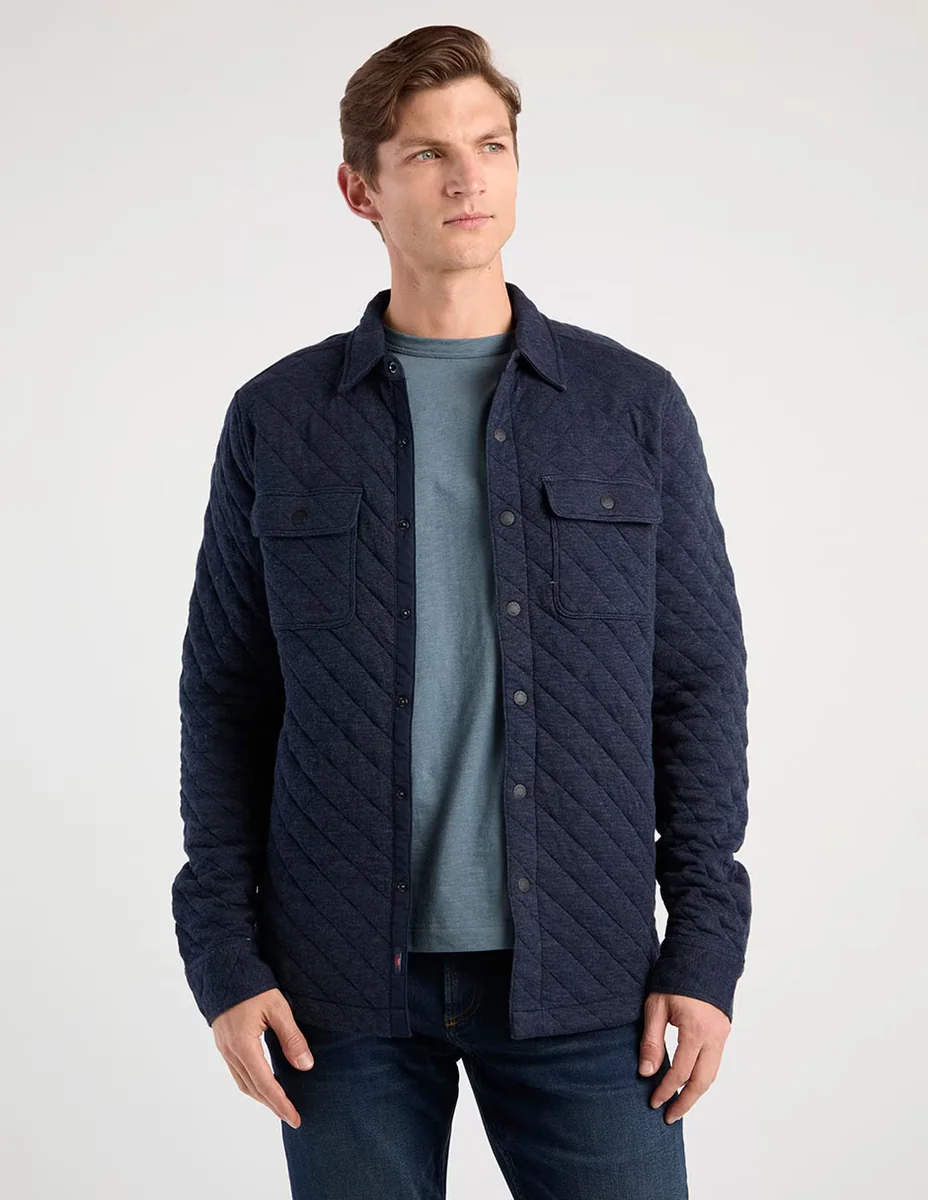 Sobrecamisa casual Faherty de algodón manga larga para hombre