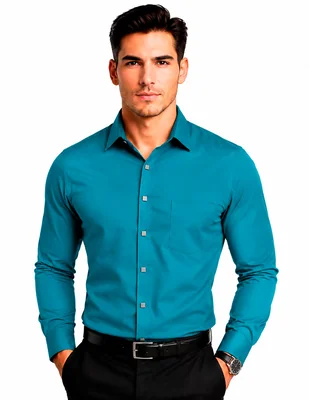 Camisa casual Medizin uniformes manga larga para hombre