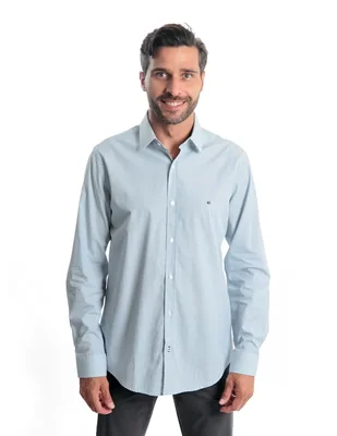 Camisa casual Kenneth Cole de algodón manga larga para hombre