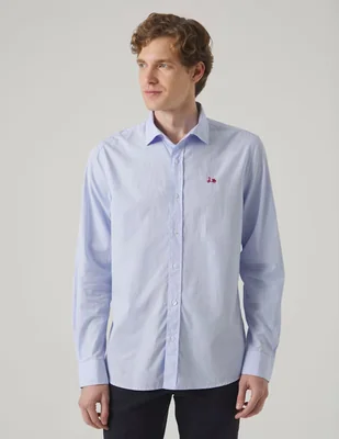 Camisa casual Scotta de algodón manga larga para hombre