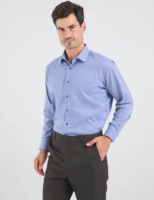 Camisa formal john henry manga larga para hombre