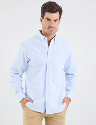 Camisa casual regent street manga larga para hombre